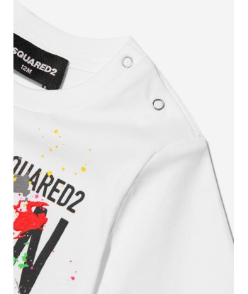 Dsquared2 Baby Paint Splatter Icon T-Shirt Paris Déstockage Promo