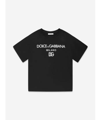 Dolce & Gabbana Boys Logo T-Shirt in Black 2 - 3 jours ouvrés.