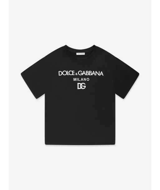 Dolce & Gabbana Boys Logo T-Shirt in Black 2 - 3 jours ouvrés.