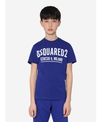 Dsquared2 Kids Relax T-Shirt In Blue offre 