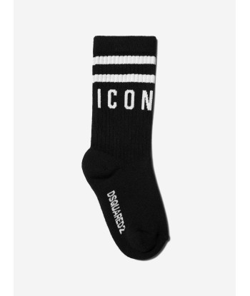 Dsquared2 Kids Icon Socks in Black Comparez plus de prix