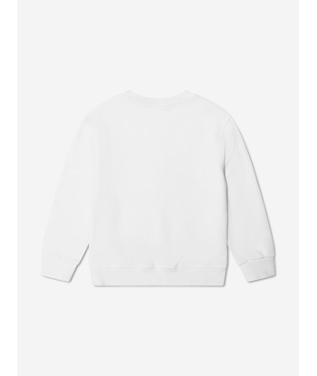 Dsquared2 Kids Logo Sweatshirt In White Venez acheter