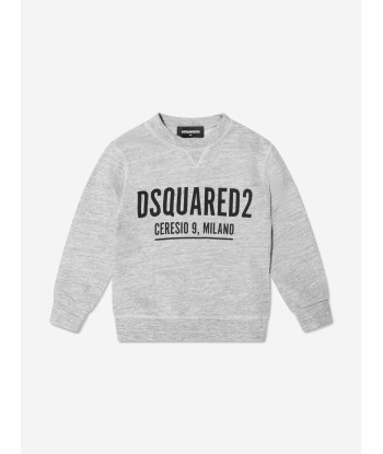 Dsquared2 Kids Logo Sweatshirt In Grey brillant des détails fins