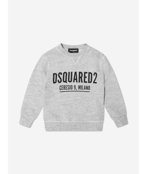 Dsquared2 Kids Logo Sweatshirt In Grey brillant des détails fins