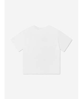 Dolce & Gabbana Boys Logo T-Shirt in White s'inspire de l'anatomie humaine