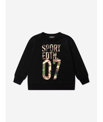 Dsquared2 Boys Sports Edition.07 Sweatshirt In BLACK Fin de série