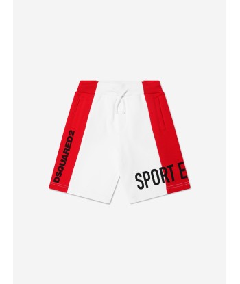 Dsquared2 Boys Sports Edition.07 Shorts In White de pas cher