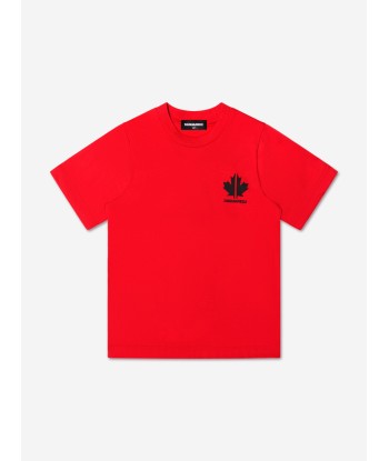 Dsquared2 Kids Sports Edition.07 T-Shirt In Red Economisez 