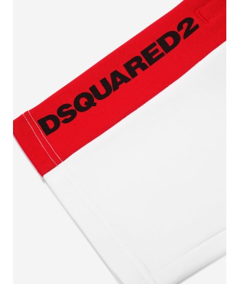 Dsquared2 Boys Sports Edition.07 Shorts In White de pas cher