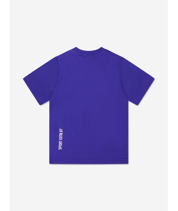 Dsquared2 Kids Sports Edition.07 T-Shirt In Blue Les êtres humains sont 