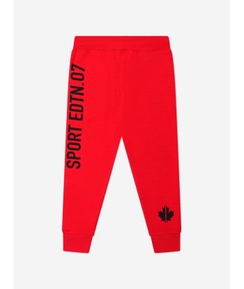 Dsquared2 Kids Sports Edition.07 Joggers In Red pas chere