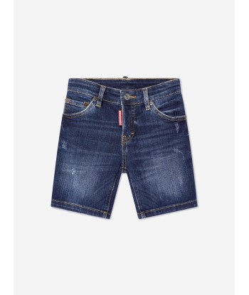 Dsquared2 Boys Denim Shorts In Blue vente chaude votre 