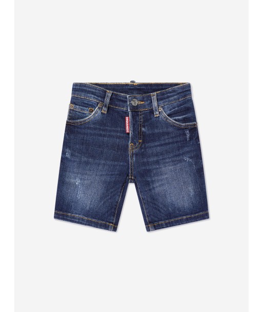 Dsquared2 Boys Denim Shorts In Blue vente chaude votre 