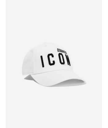 Dsquared2 Kids Icon Logo Cap in White de votre