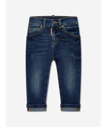 Dsquared2 Baby Denim Jeans In Blue pas chere