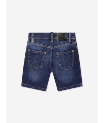 Dsquared2 Boys Denim Shorts In Blue vente chaude votre 