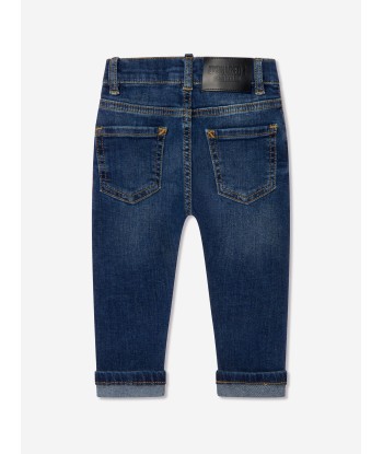 Dsquared2 Baby Denim Jeans In Blue pas chere