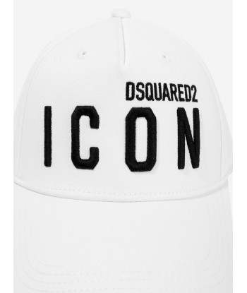 Dsquared2 Kids Icon Logo Cap in White de votre