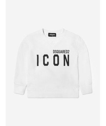 Dsquared2 Kids Icon Sweatshirt In White JUSQU'A -70%! 