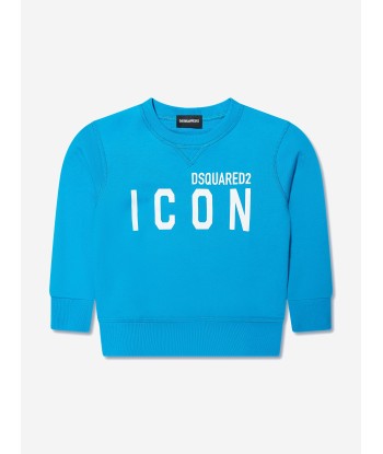 Dsquared2 Kids Icon Sweatshirt In Blue pas chere