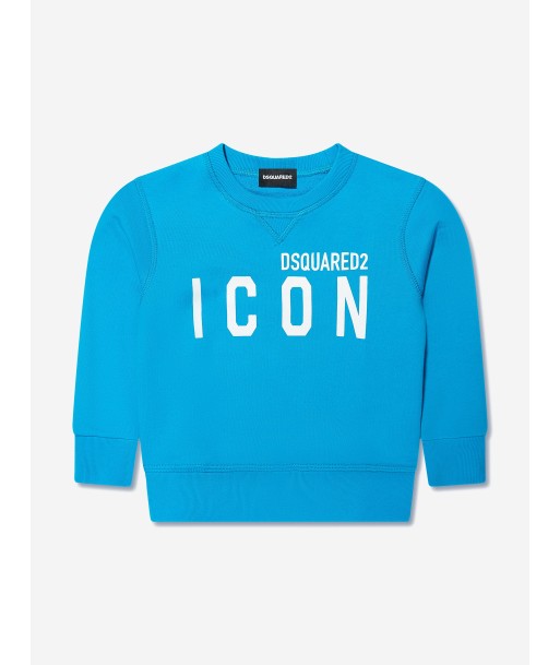 Dsquared2 Kids Icon Sweatshirt In Blue pas chere