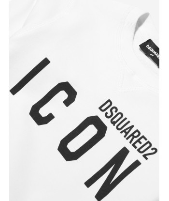 Dsquared2 Kids Icon Sweatshirt In White JUSQU'A -70%! 