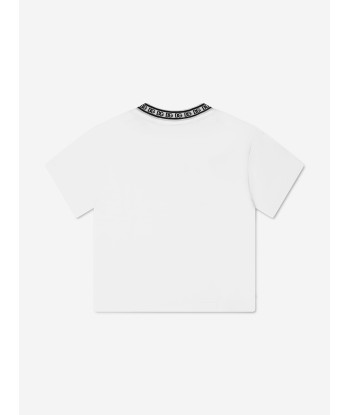 Dolce & Gabbana Boys Logo Band T-Shirt in White votre