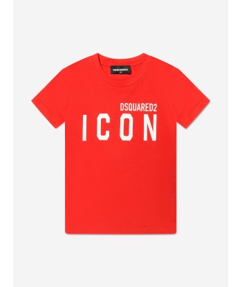 Dsquared2 Kids Icon T-Shirt In Orange commande en ligne