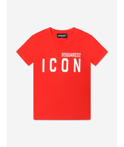 Dsquared2 Kids Icon T-Shirt In Orange commande en ligne