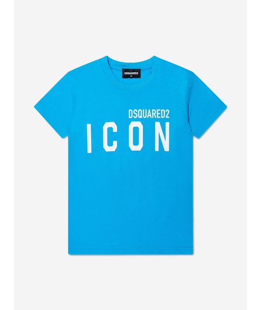 Dsquared2 Kids Icon T-Shirt In Blue Fin de série