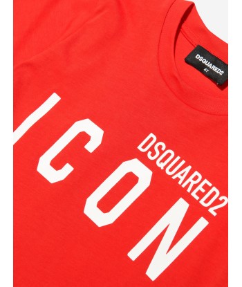 Dsquared2 Kids Icon T-Shirt In Orange commande en ligne