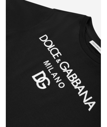 Dolce & Gabbana Boys Logo T-Shirt in Black 2 - 3 jours ouvrés.