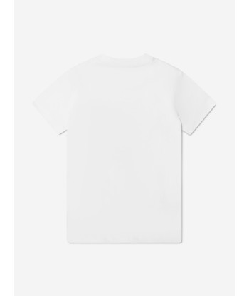 Dsquared2 Boys Car Print T-Shirt In White À commander