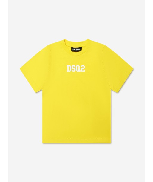 Dsquared2 Kids Logo T-Shirt In Yellow commande en ligne