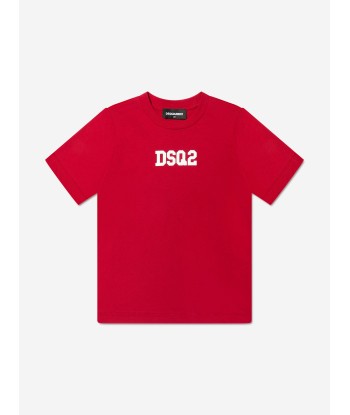 Dsquared2 Kids Logo T-Shirt In Red À commander