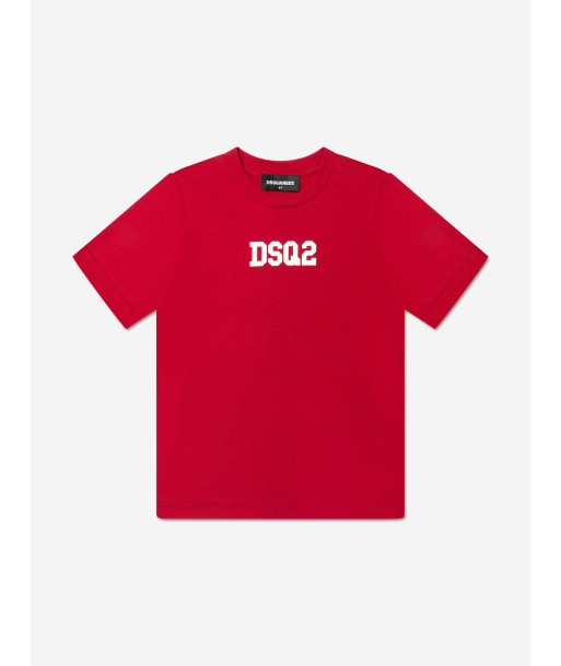 Dsquared2 Kids Logo T-Shirt In Red À commander