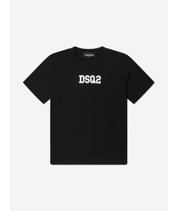 Dsquared2 Kids Logo T-Shirt In Black Les magasins à Paris