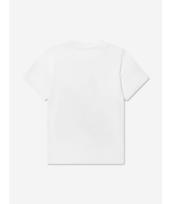 Dsquared2 Kids Maple Leaf Logo T-Shirt In White 50% de réduction en Octobre 2024