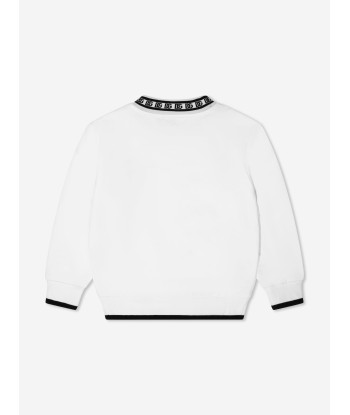 Dolce & Gabbana Boys Logo Band Sweatshirt in White soldes