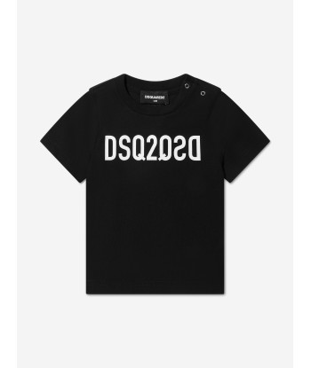 Dsquared2 Baby Logo T-Shirt In Black Toutes les collections ici