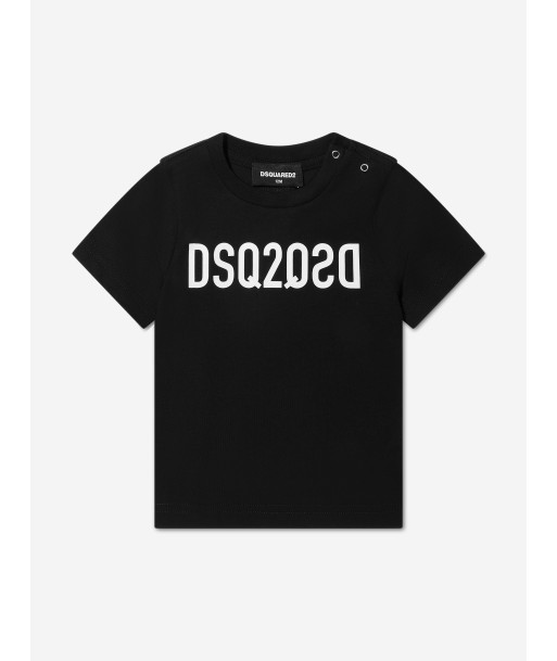 Dsquared2 Baby Logo T-Shirt In Black Toutes les collections ici