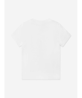 Dsquared2 Baby Maple Leaf T-Shirt In White hantent personnes