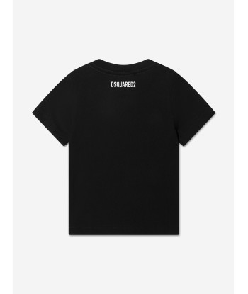 Dsquared2 Baby Logo T-Shirt In Black Toutes les collections ici