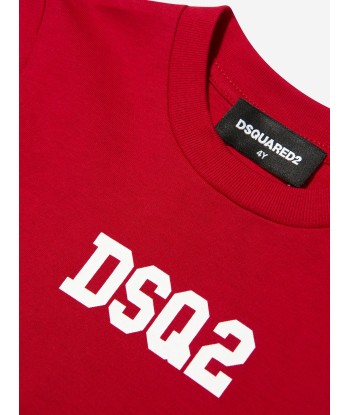 Dsquared2 Kids Logo T-Shirt In Red À commander