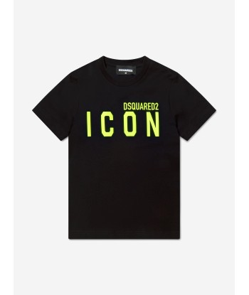 Dsquared2 Boys Icon Logo T-Shirt In Black destockage