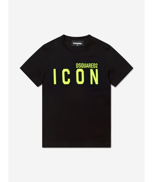 Dsquared2 Boys Icon Logo T-Shirt In Black destockage