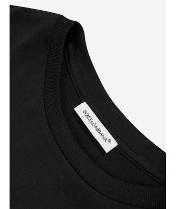 Dolce & Gabbana Boys Logo T-Shirt in Black 2 - 3 jours ouvrés.