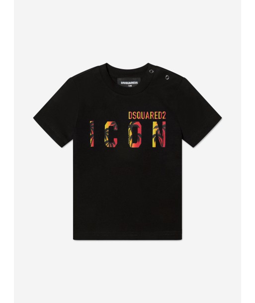 Dsquared2 Baby Boys Icon T-Shirt In Black JUSQU'A -70%! 