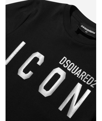 Dsquared2 Boys Icon Logo T-Shirt In Black paiement sécurisé