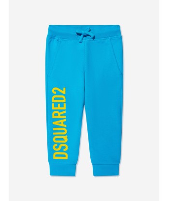 Dsquared2 Kids Logo Pants In Blue À commander